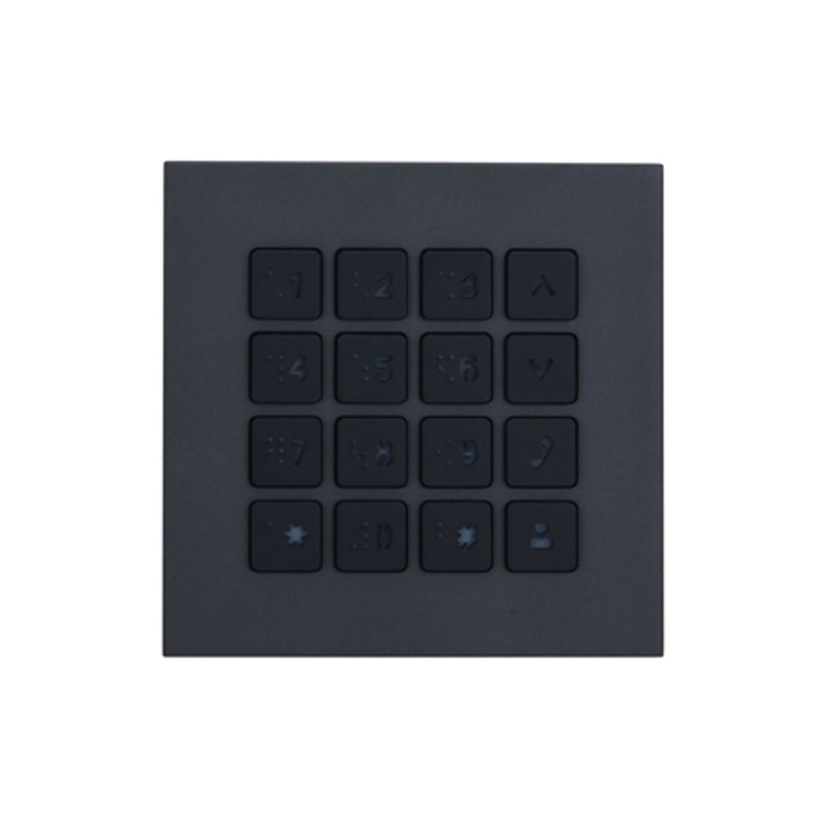 VTO4202FB-MK - Modulo Tastiera Alfanumerica Retroilluminata – Compatibile con Serie VTO4202FB-X, IP65, IK07 - Dahua