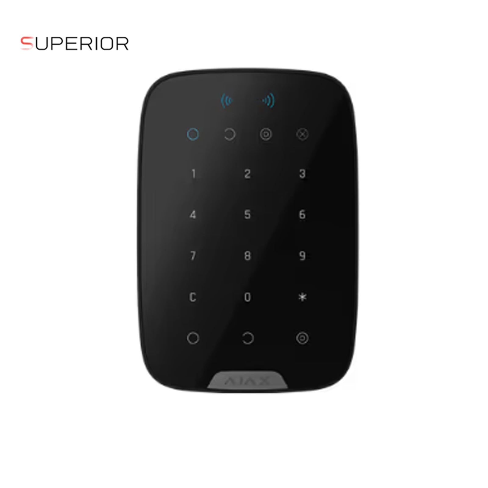 133211.83.BL1 - Tastiera Wireless Ajax Superior KeyPad Plus Jeweller Nero RFID DESFire Controllo Accessi Antifurto