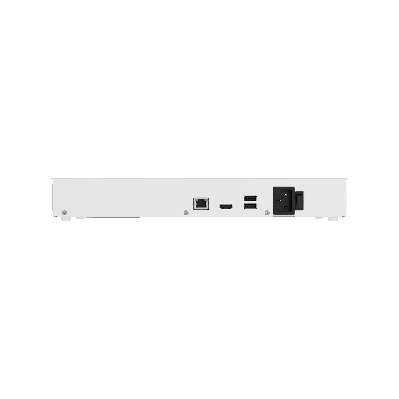Ajax NVR H2DAC 8 Canali Bianco 12MP 4K HDMI AI H.265 ONVIF RTSP 2x16TB Hot Swap Videoregistratore IP