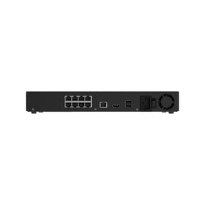140912.122.BL1 - Ajax NVR H2D8PAC 8 Canali PoE 4K HDMI NVR IP 12MP con AI, 8 Porte PoE, H.265, 2 HDD 16TB, ONVIF