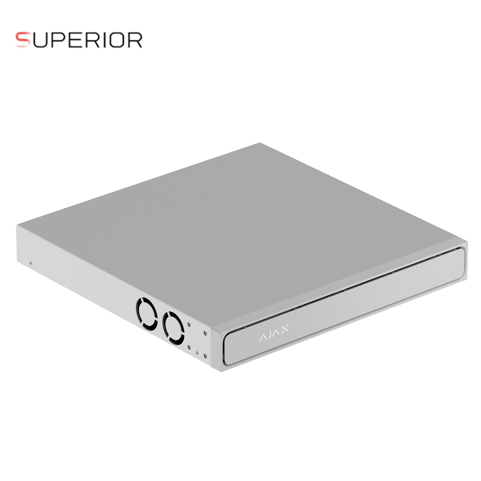 140921.122.WH1 - Ajax Superior NVR H2DAI2GAC Bianco 16 Canali AI 4K HDMI, Doppia LAN Gigabit, 2 HDD 24TB, H.265, NVR IP