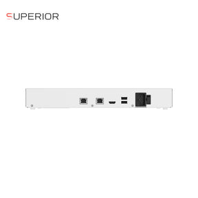 140921.122.WH1 - Ajax Superior NVR H2DAI2GAC Bianco 16 Canali AI 4K HDMI, Doppia LAN Gigabit, 2 HDD 24TB, H.265, NVR IP