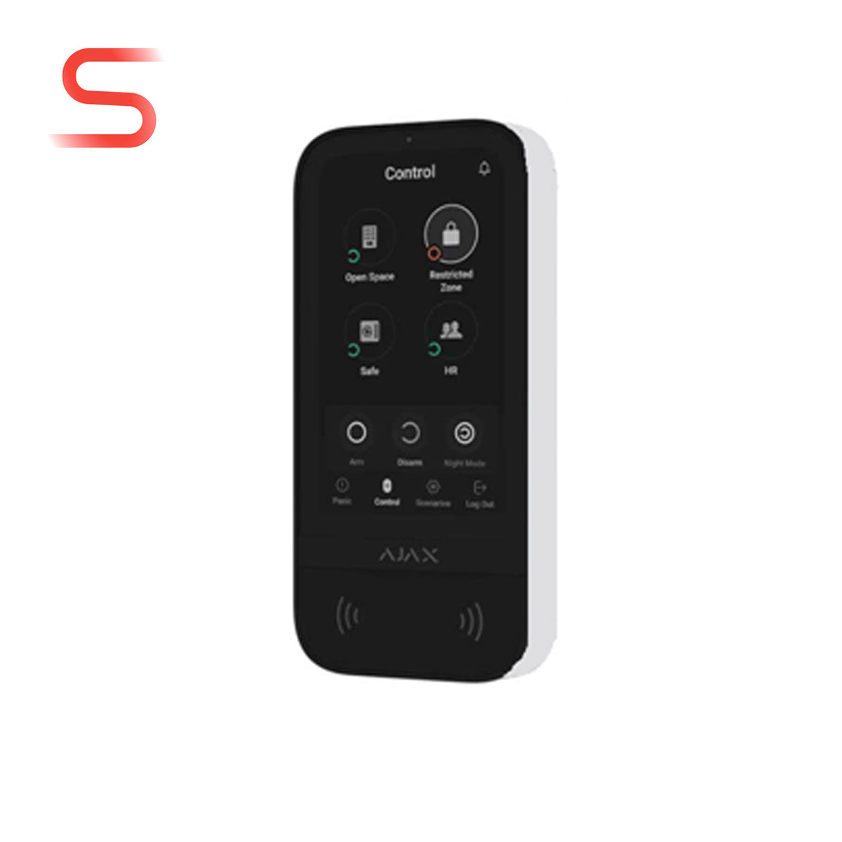 143608.226.WH1 - Ajax Superior Keypad TouchScreen Fibra 143608 Tastiera Touch 5" per Sistemi di Allarme Cablati con Antipanico - Ajax