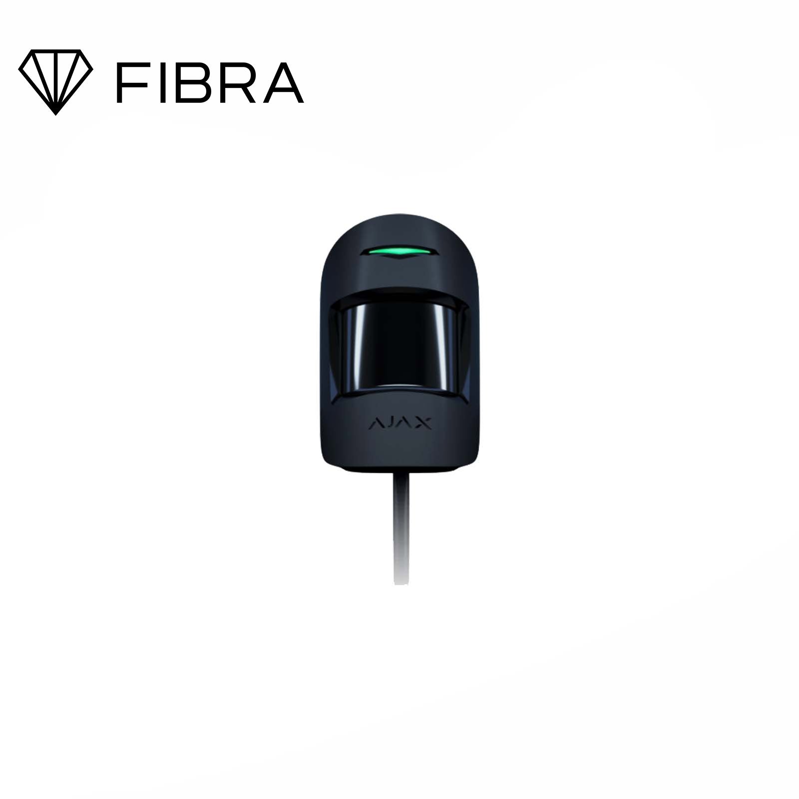 143617.09.BL1 - Ajax Superior MotionProtect Fibra Nero Rilevatore PIR Cablato Pet Immune 12m con SmartDetect e Tamper