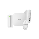 156253.381.WH1 - Ajax Starter Kit Cam HDR Hub 2 Bianco – Sistema Allarme Wireless Professionale 2SIM - Ajax