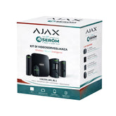 156254.381.BL1 - Ajax Starter Kit Cam HDR Hub 2 Nero – Sistema Allarme Wireless Professionale 2SIM - Ajax