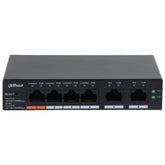 CS4006-4GT-60 - Switch di Rete 4 Porte PoE + 2 Porte Gigabit 60W con Supporto IEEE802.3af/at e Case in Metallo - Dahua