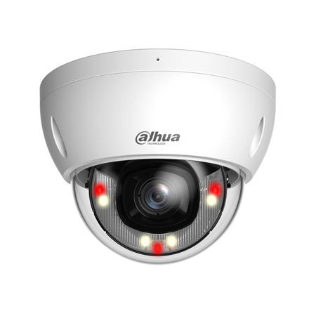 IPC-HDBW2449E-S-IL - Telecamera Dome IP 4MP da Esterno PoE con IR Smart Dual Light, AI e Protezione IP67 IK10 Dahua