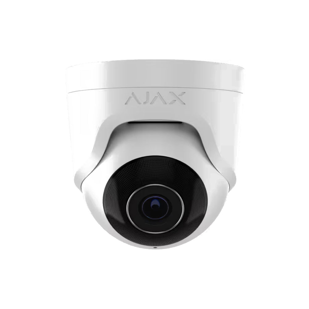 Ajax - Turret Cam 64925.197.WH1 Telecamera IP 5 MP 4mm PoE AI IR 35M per videosorveglianza - Baseline - Bianco