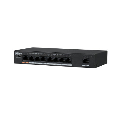 Dahua Technology PFS3009-8ET-96 switch di rete Non gestito L2 Fast Ethernet (10/100) Supporto Power over Ethernet (PoE) Nero