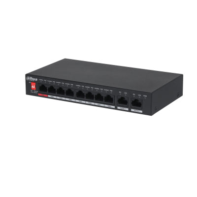 Dahua Technology PoE PFS3010-8ET-96-V2 switch di rete Non gestito Gigabit Ethernet (10/100/1000) Supporto Power over Ethernet (PoE) Nero