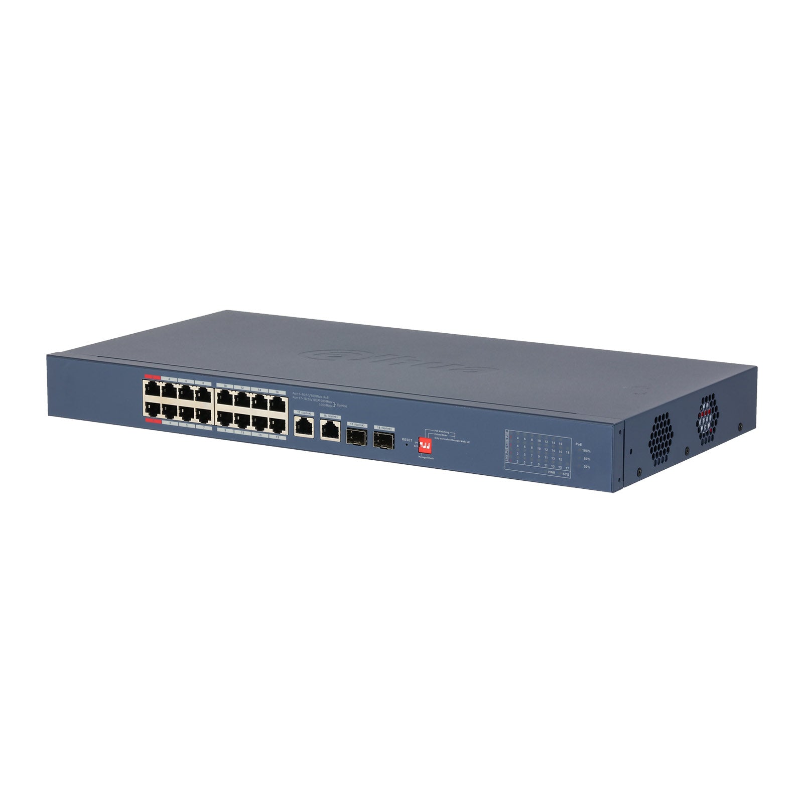 CS4218-16ET-135-V2 Switch PoE 18 Porte Cloud Managed 135W Gigabit VLAN Long Distance - Dahua DoLynk - H