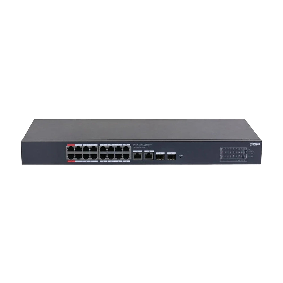 CS4220-16GT-135-V2 Cloud-Managed PoE-Switch, 20 Gigabit-Ports, 135 W, DoLynk SFP, IEEE 802.3bt, 250 m Reichweite – Dahua