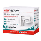 DS-1273ZJ-140-DM45 Staffa a Parete per Telecamere Dome in Lega di Alluminio Colore Bianco Supporto Montaggio - Hikvision