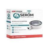 DS-1280ZJ-DM21 - Scatola di Giunzione Waterproof in Alluminio per Telecamere Dome Bianca - Hikvision