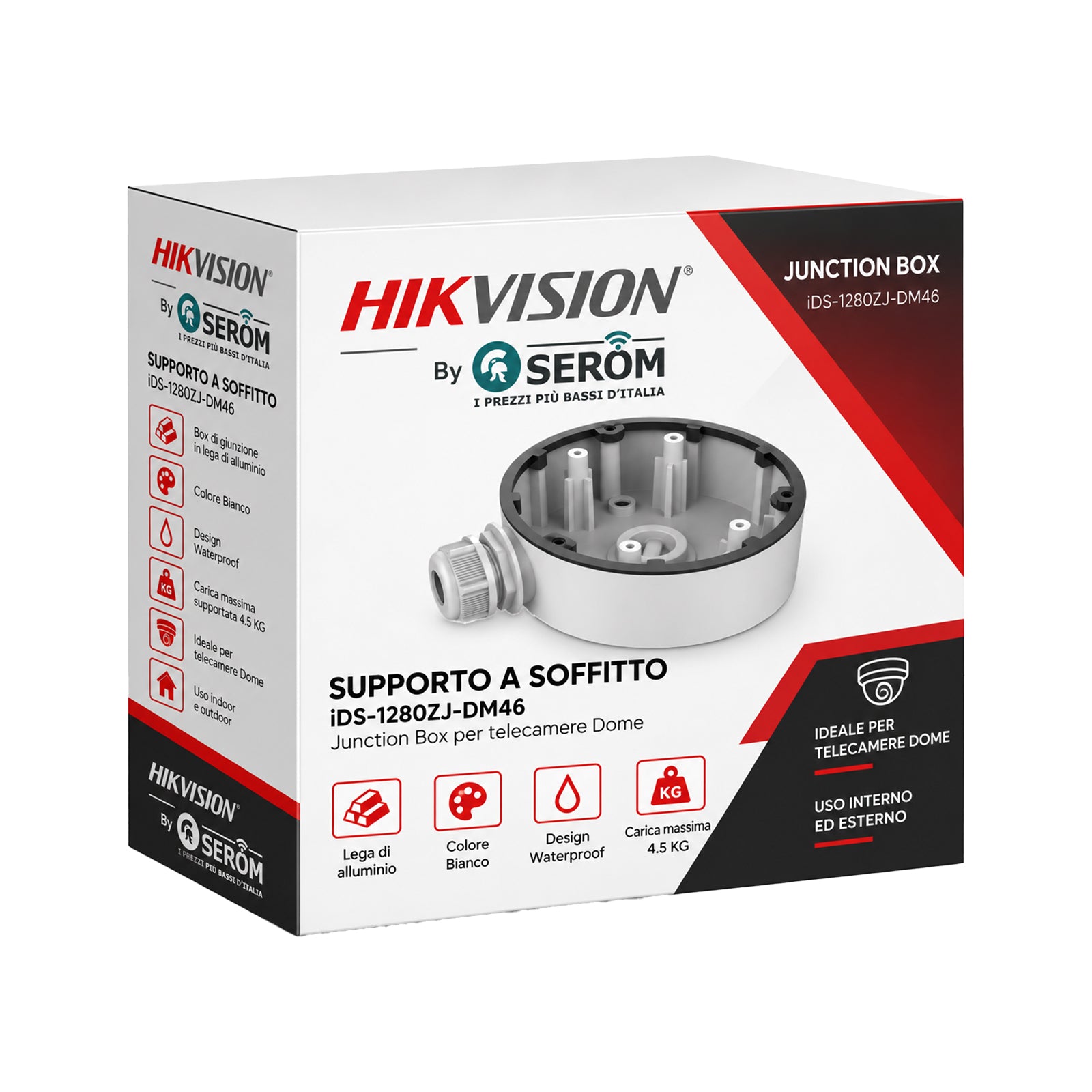 Hikvision Digital Technology DS-1280ZJ-DM46 Sicherheitskameras: Halterungen & Gehäuse, Anschlussdose