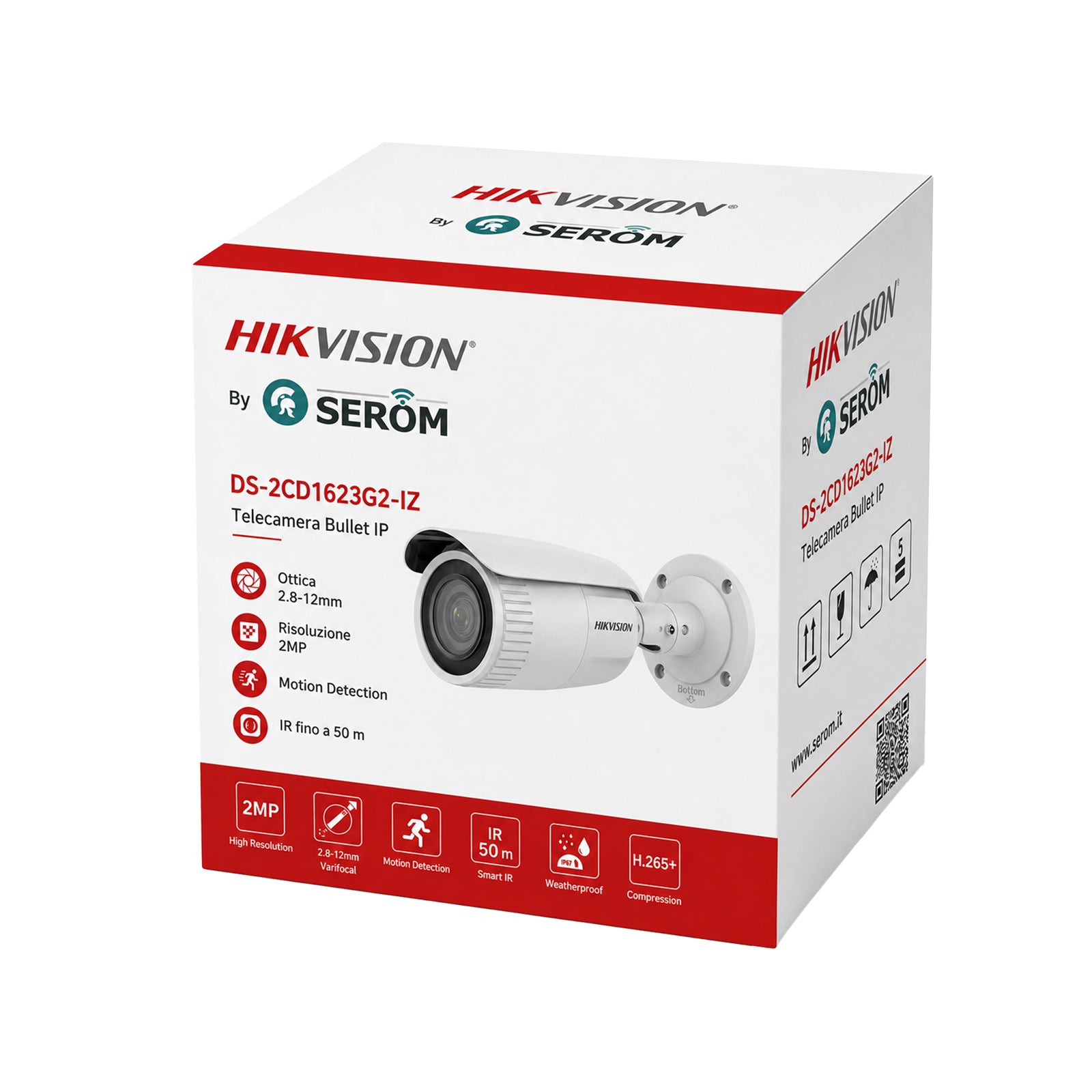 Hikvision Digital Technology DS-2CD1623G2-IZ(2.8-12mm) Caméra de sécurité IP Intérieur et extérieur 1920 x 1080 pixels Plafond