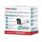 DS-2CD1643G2-LIZU 4MP IP PoE Bullet Varifocale 2.8-12mm AutoFocus Smart Hybrid Light 50m IP67 H.265+ - Hikvision