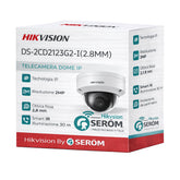 DS-2CD2123G2-I 2MP Full HD IP PoE Dome 2.8mm Smart IR 30m Face Detection WDR 120dB IP67 IK10 H.265+ - Hikvision