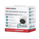 DS-2CD2326G2-I 2MP Full HD IP PoE Turret 2.8mm IR 30m Face Detection WDR 120dB ONVIF IP67 H.265+ - Hikvision