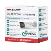 DS-2CD2T46G2-2I 4MP Bullet IP DarkFighter 4mm IR 80m H.265+ PoE IP67 con Face Detection - Hikvision