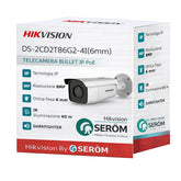 DS-2CD2T86G2-2I 8MP 4K Ultra HD IP PoE Bullet 4mm DarkFighter IR 60m Face Detection WDR 120dB IP67 H.265+ - Hikvision