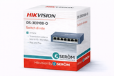 DS-3E0108-O - Switch di rete IP POE 10/100Mbps RJ45 con 8 porte Plug'n'Play - Hikvision