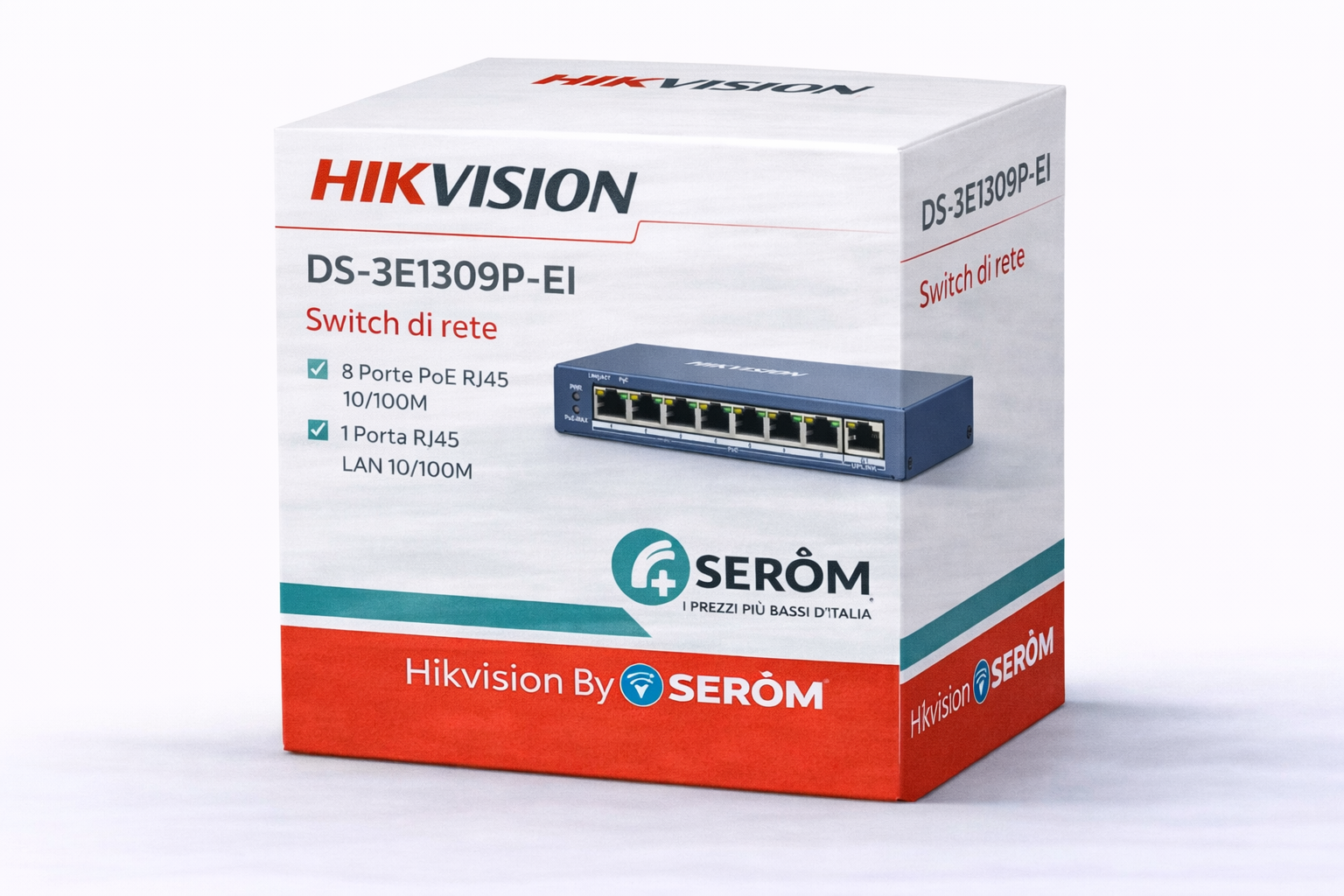 Hikvision Digital Technology DS-3E1309P-EI switch di rete Gestito L2 Fast Ethernet (10-100) Supporto Power over Ethernet (PoE) Grigio