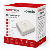 DS-7104NI-Q1/4P NVR 4 Canali IP PoE 6MP H.265+ 4 Porte PoE HDD 6TB HDMI Smart Playback Hik-Connect - Hikvision