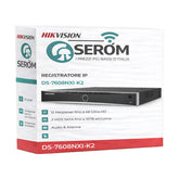 Hikvision DS-7608NXI-K2 8 Channel 12MP 4K Ultra HD AI NVR with H.265+, ONVIF