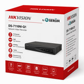 DS-7616NI-Q1 NVR 16 Canali IP 8MP H.265+ HDMI 4K HDD 8TB Motion Detection 2.0 AI Smart Playback - Hikvision