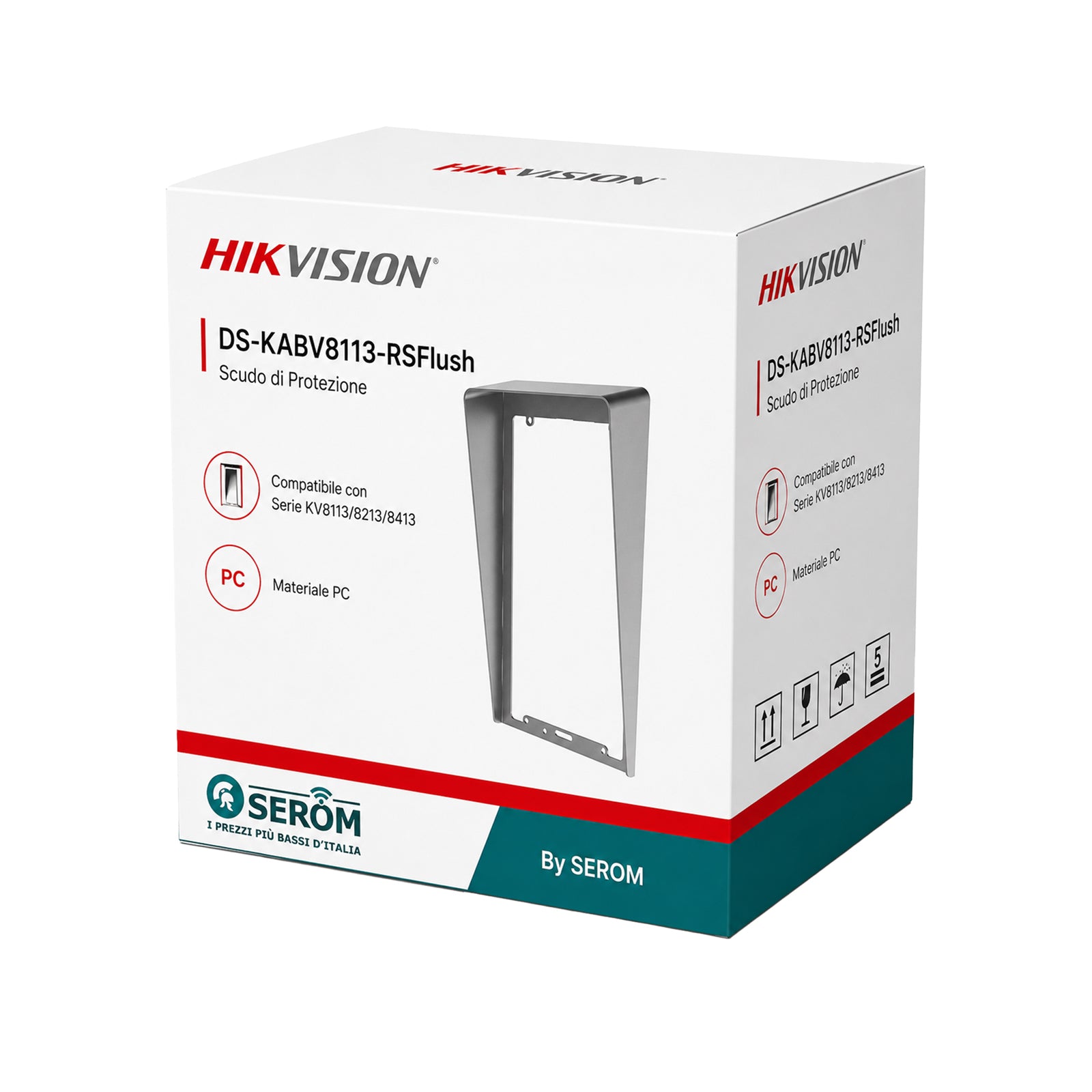 DS-KABV8113-RSFlush - Scudo di Protezione  per Serie KV8113, KV8213 e KV8413 - Hikvision