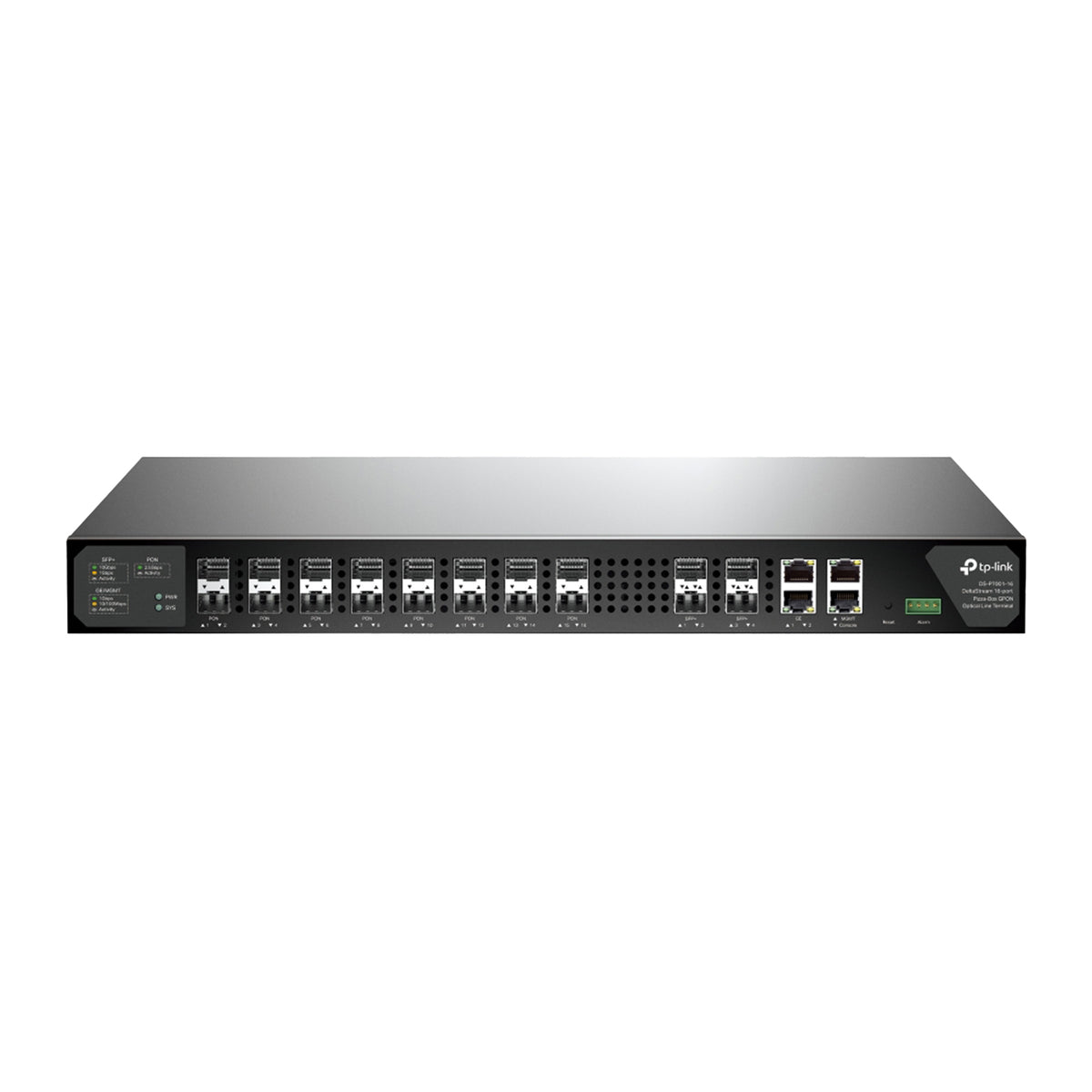 TP-Link DS-P7001-16 OLT GPON 16 Porte 1U 2048 ONT Split 1:128 4 Uplink SFP+ 10G 20km Doppia Alimentazione
