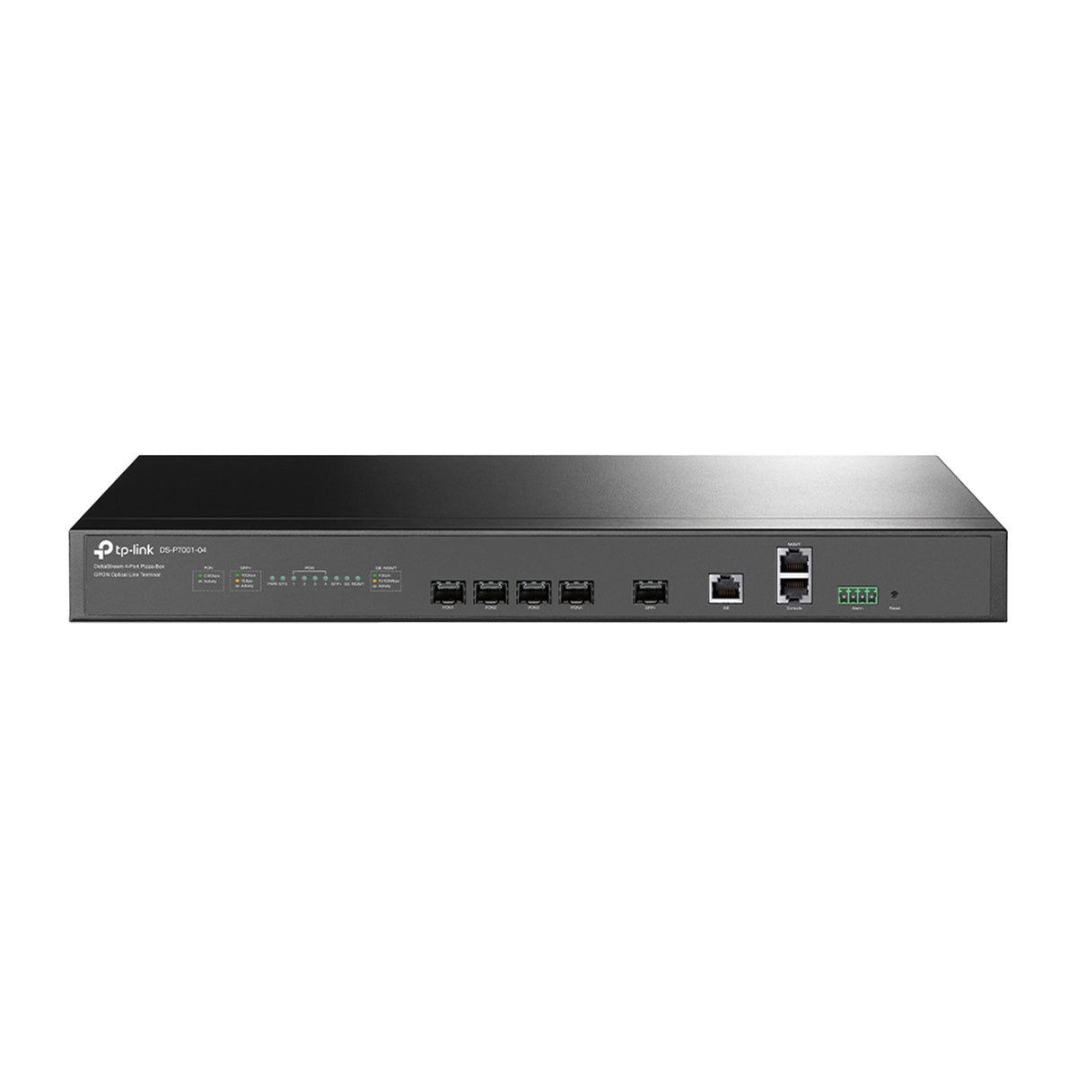 TP-Link DS-P7001-4 OLT GPON 4 Porte 1U 512 ONT Split 1:128 Uplink SFP+ 10G 20km Doppia Alimentazione AC/DC