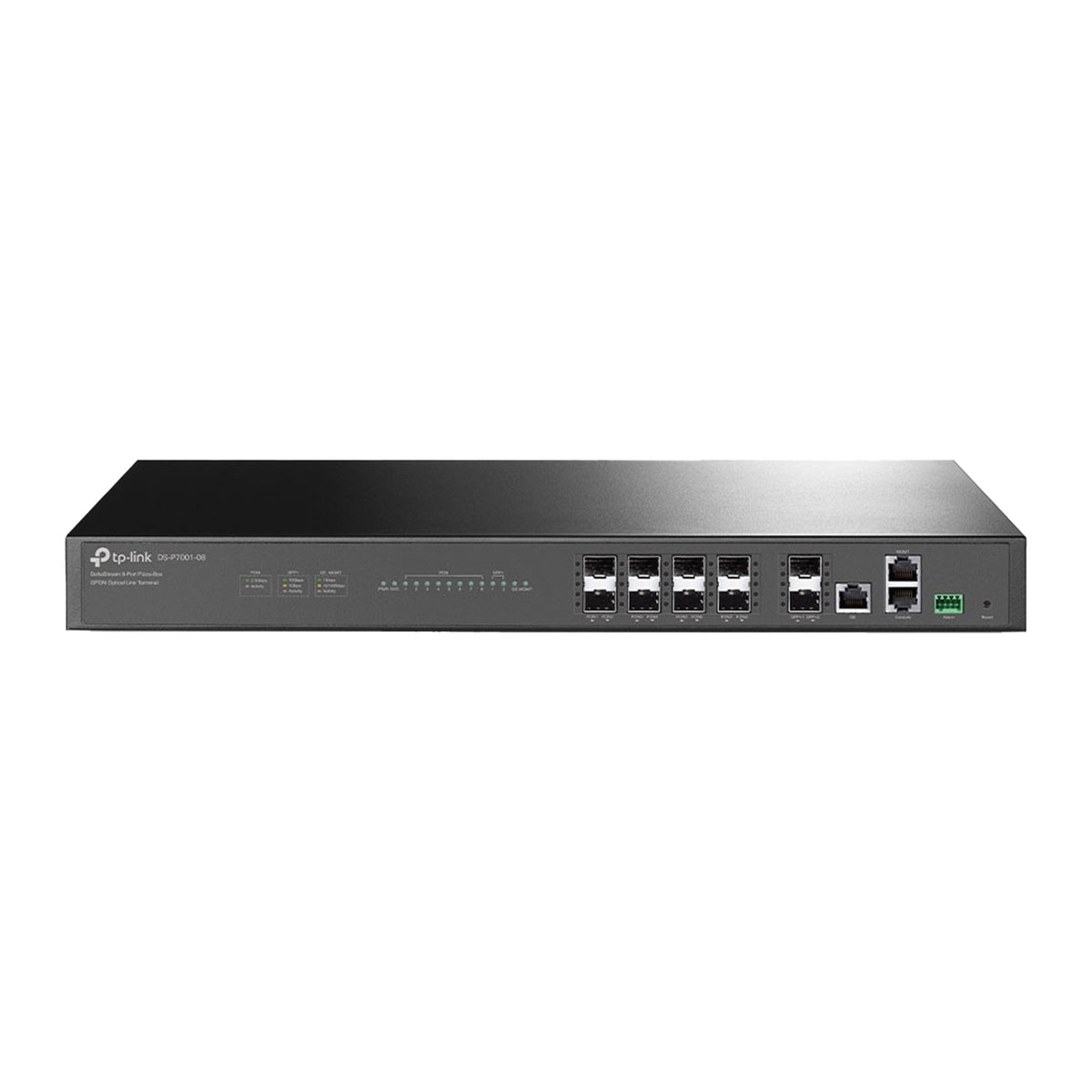 non superare i 128 caratteri TP-Link DS-P7001-8 OLT GPON 8 Porte 1U 1024 ONT Split 1:128 2 Uplink SFP+ 10G 20km Doppia Alimentazione