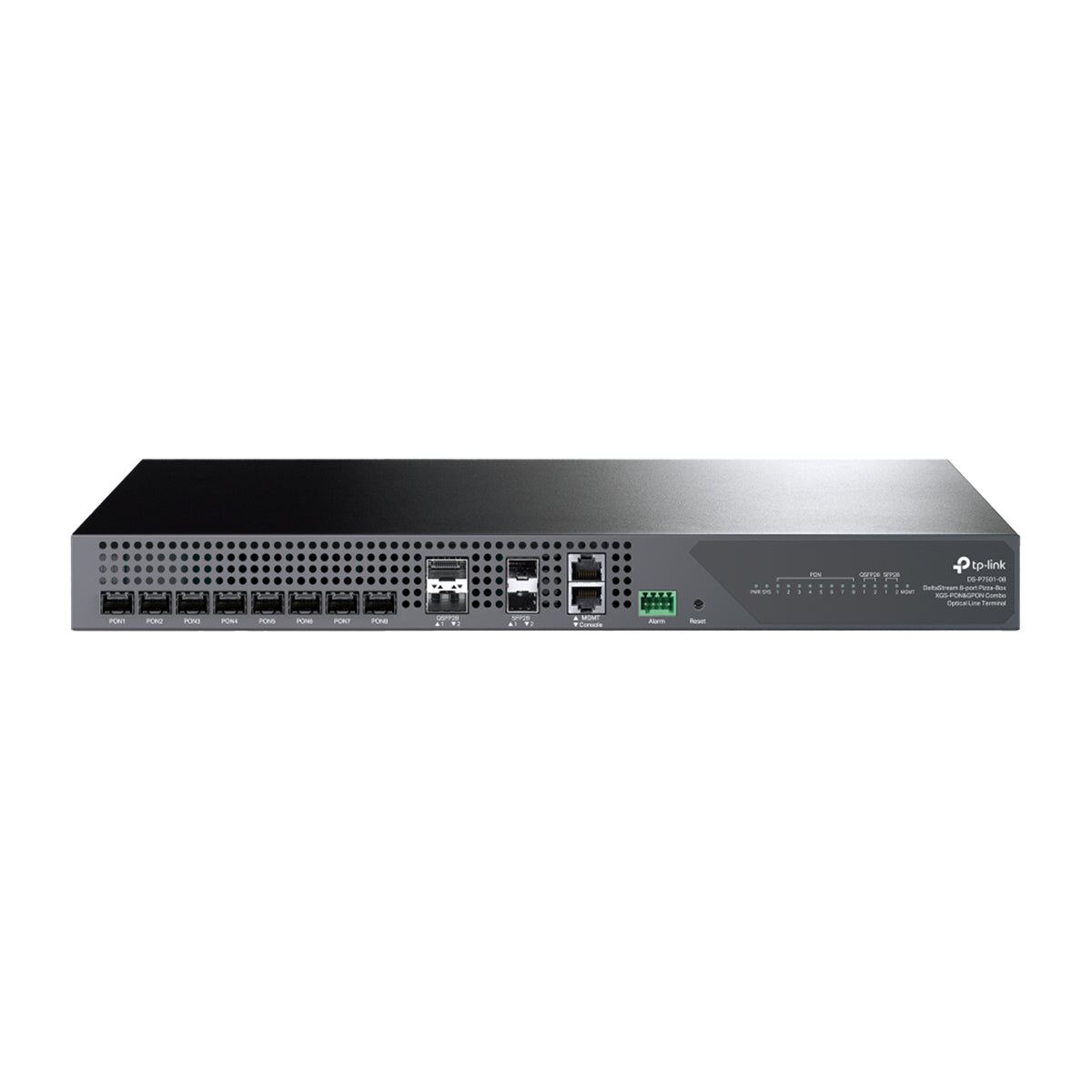 TP-Link DS-P7501-08 OLT XGS-PON GPON 8 Porte Combo 100G QSFP28 25G SFP28 20km FTTH Hot-Swap
