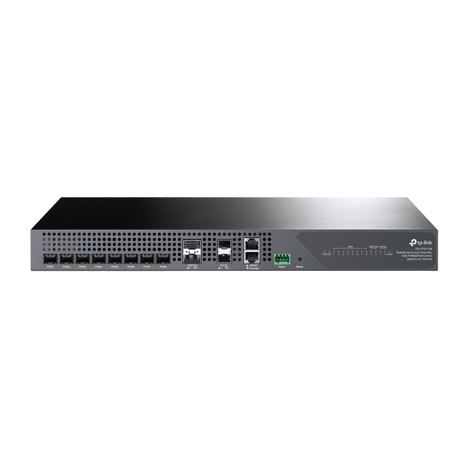 TP-Link DS-P7501-08 OLT XGS-PON GPON 8 Porte Combo 100G QSFP28 25G SFP28 20km FTTH Hot-Swap