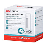 DS-PDC10DM-EG2-WE Rilevatore Tenda Wireless Doppia Tecnologia AM Pet Immune 12Kg IP65 Anti-Jamming - Hikvision