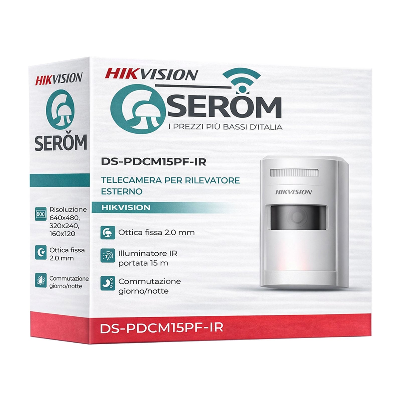 DS-PDCM15PF-IR AXPro Modulo Telecamera RF 2.0mm CMOS 1/2.7" IP66 - Hikvision