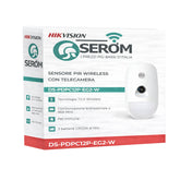 DS-PDPC12P-EG2-WE Wireless PIR Camera Detector 868 MHz Pet Immunity 30 kg - Hikvision