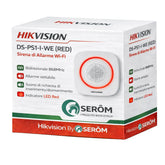 Hikvision Axiom Pro - Sirena Allarme WiFi 868 MHz-Led Rosso