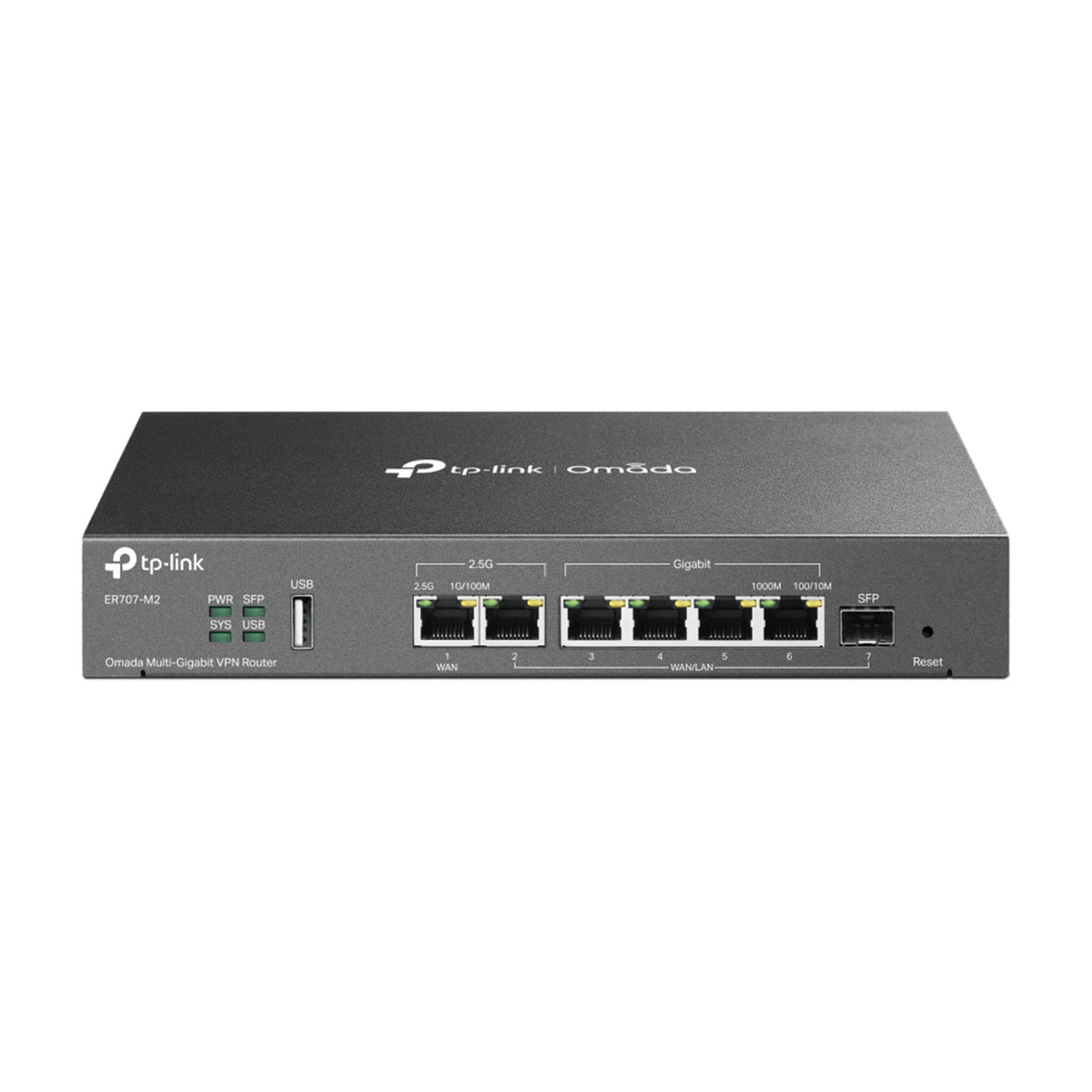 ER707-M2 - Router VPN Multi-Gigabit 2.5G con Gestione Cloud SDN, Load Balancing e Supporto IPSec/OpenVPN/WireGuard - Omada