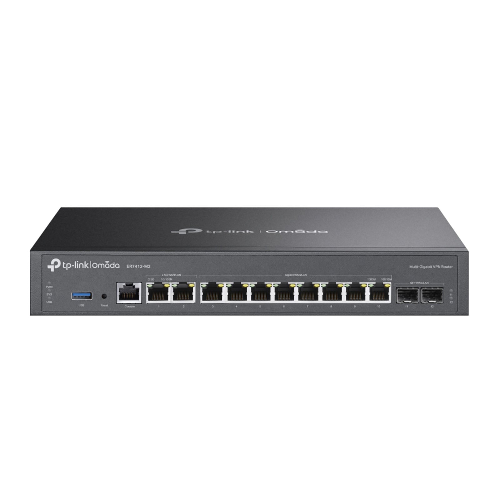 ER7412-M2 - Router VPN Multi-Gigabit 2.5G con Gestione Cloud SDN, Load Balancing e Firewall Avanzato - Omada