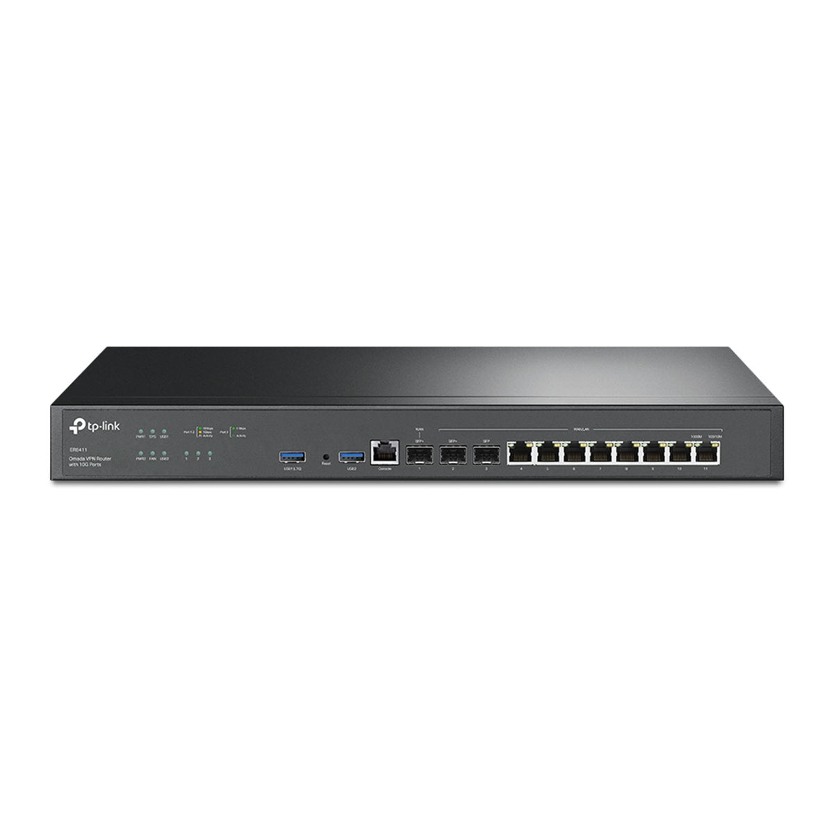 ER8411 - Router VPN Multi-Gigabit 10G con Gestione Cloud SDN, Dual-WAN, Firewall Avanzato e Prestazioni 9.3 Gbps - Omada