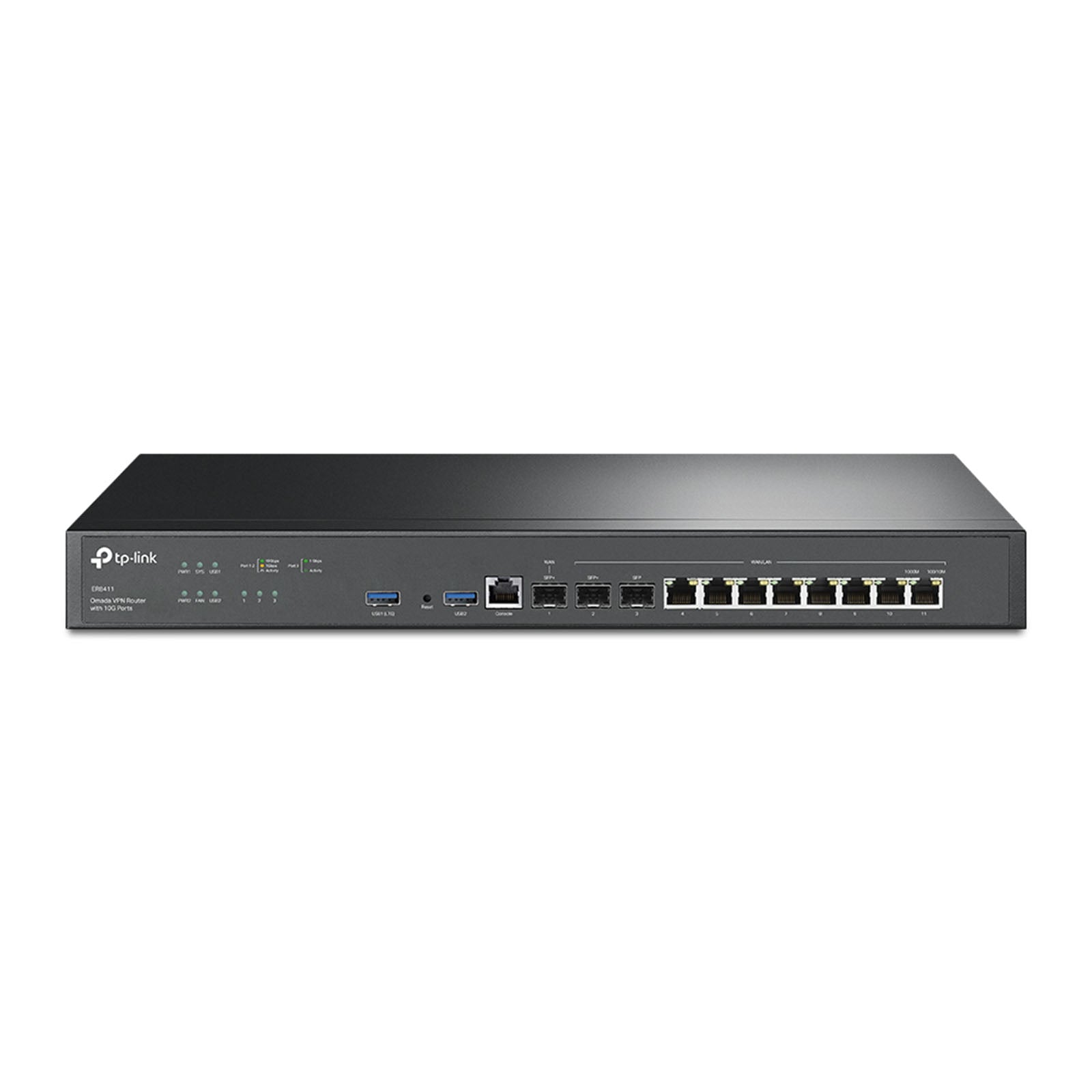 ER8411 - Router VPN Multi-Gigabit 10G con Gestione Cloud SDN, Dual-WAN, Firewall Avanzato e Prestazioni 9.3 Gbps - Omada
