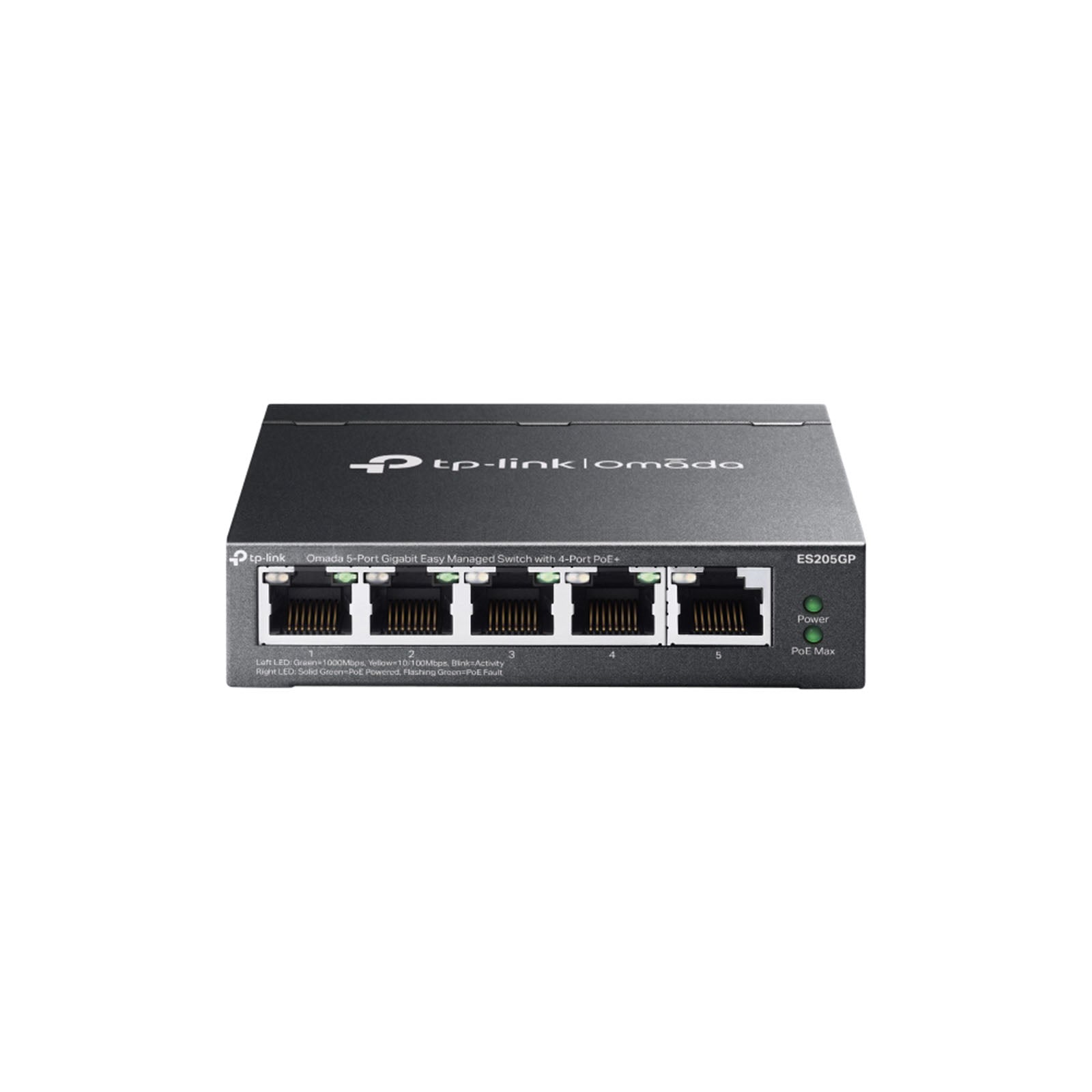 ES205GP - Switch Layer 2 Smart Managed PoE+ con 5 Porte Gigabit e Gestione Cloud SDN - Omada