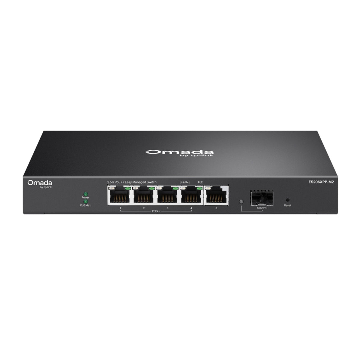 ES206XPP-M2 Omada Switch 2.5G 6 Porte, 4 PoE++ 120W, SFP+ 10G, VLAN e Gestione Cloud Omada SDN