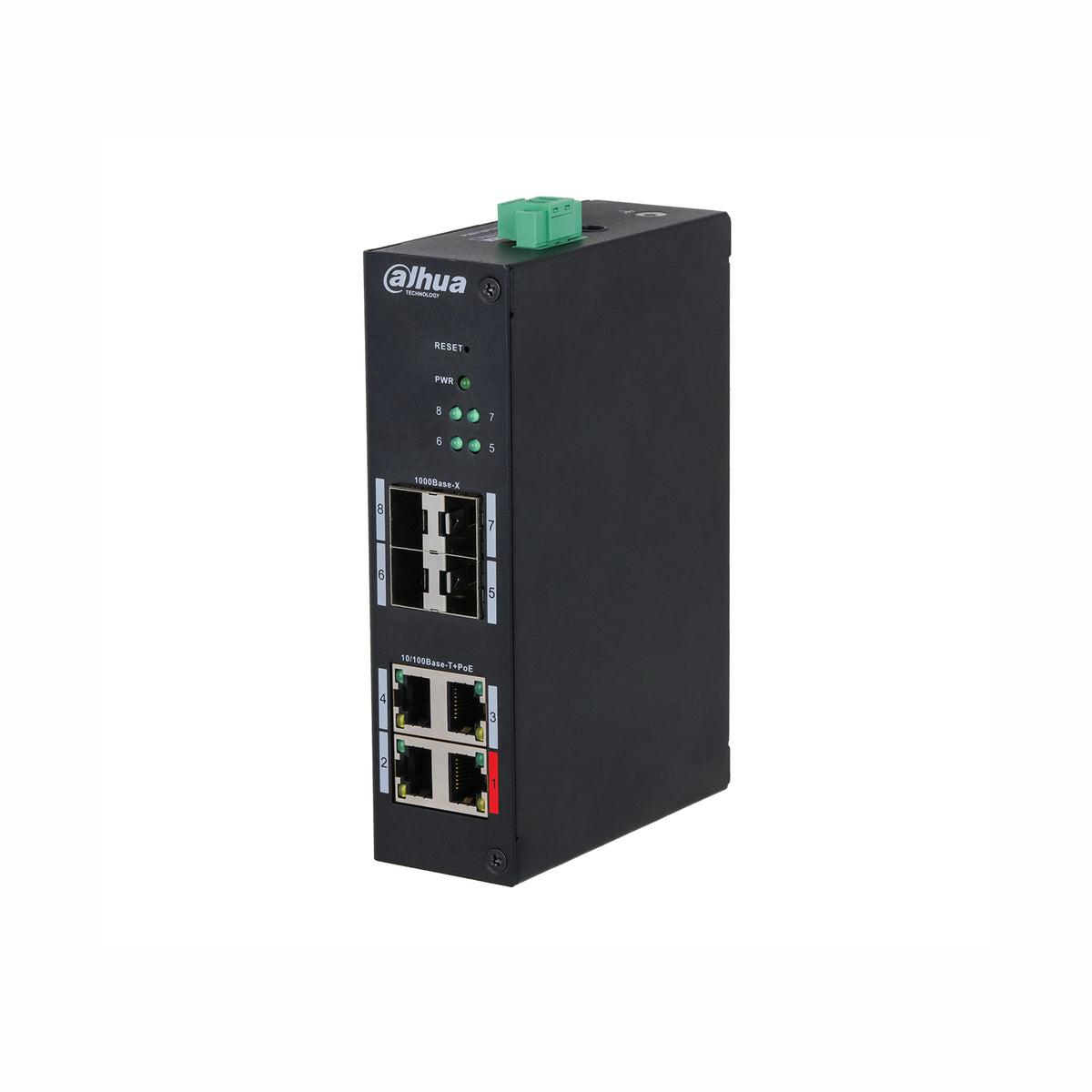 HS4408-4ET-96 - Switch Hardened 8 Porte con PoE/Hi-PoE e SFP Gigabit - Dahua