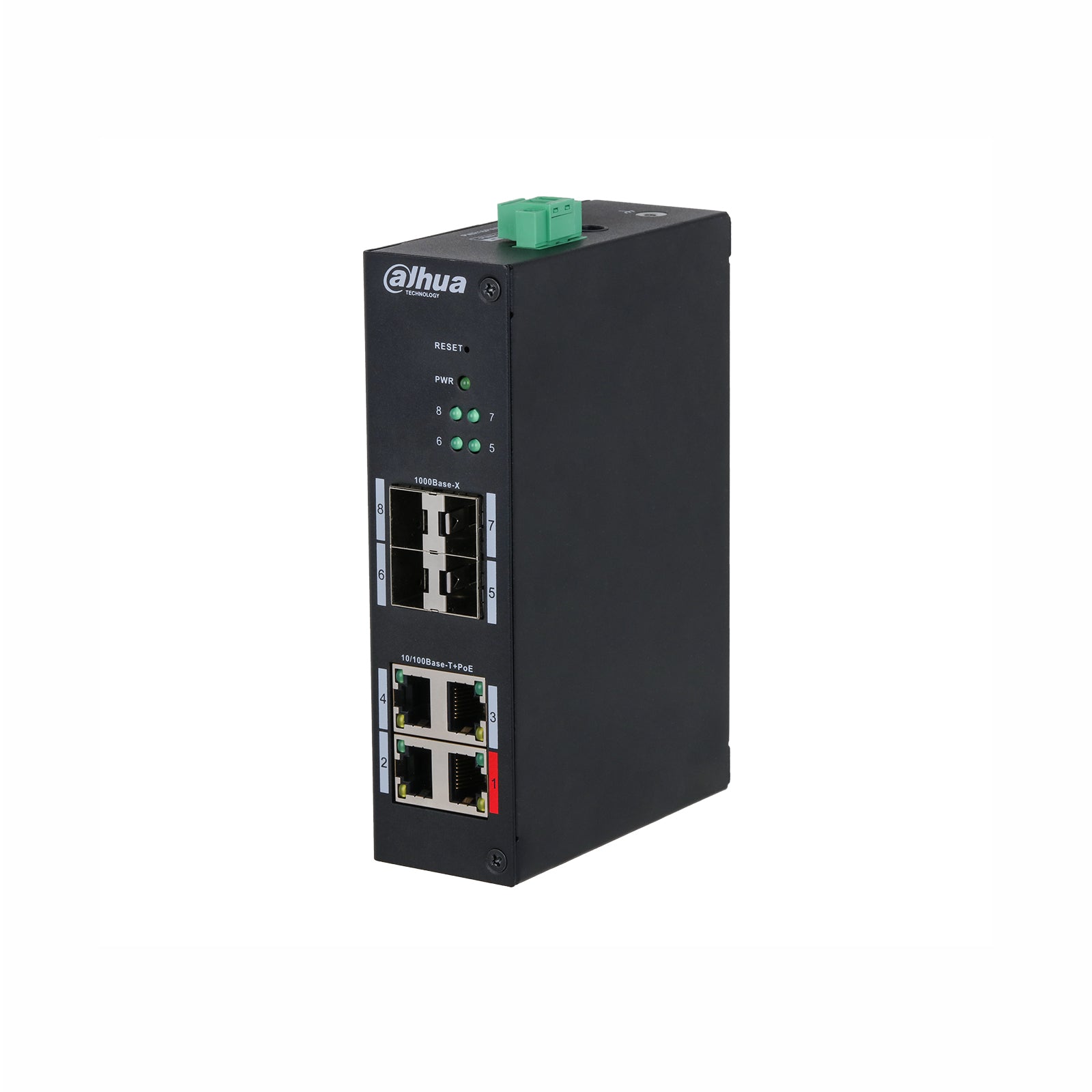 HS4408-4ET-96 - Switch Hardened 8 Porte con PoE/Hi-PoE e SFP Gigabit - Dahua