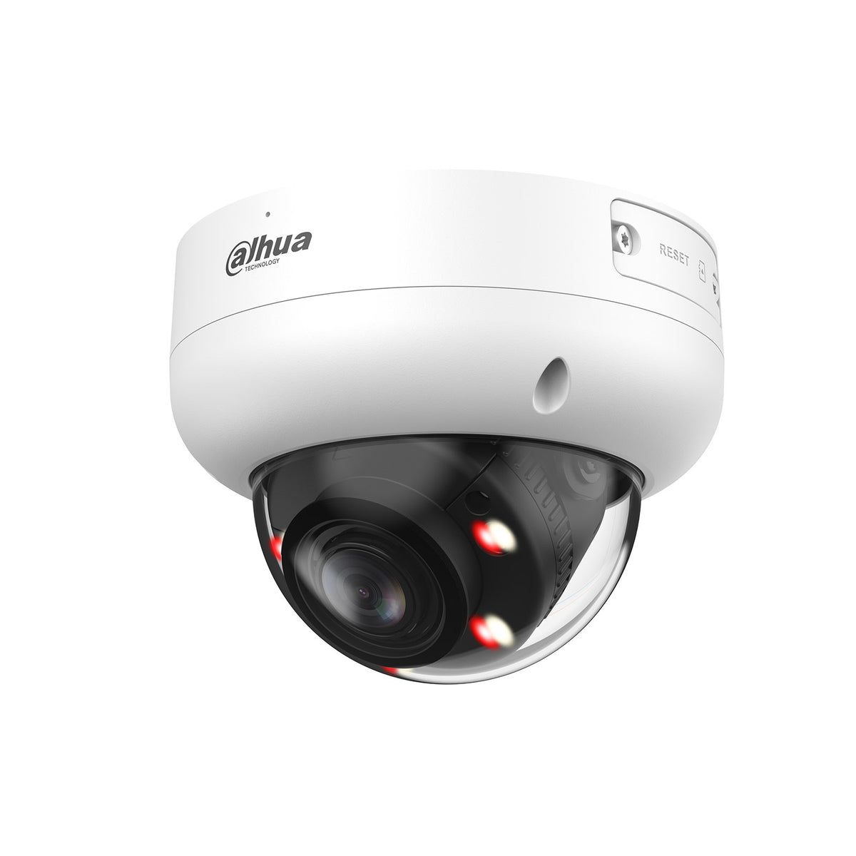 IPC-HDBW3849E-S-IL - Telecamera Dome IP 8MP AI Lite WizSense da Esterno con IR 30m, PoE, Audio, Slot MicroSD, IP67 IK10 - Dahua